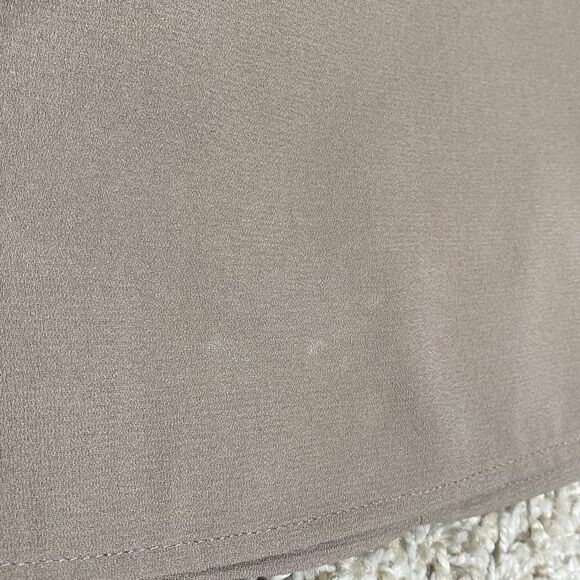 She + Sky Taupe Ruffle Sleeve Top Size Medium - Picture 8 of 8